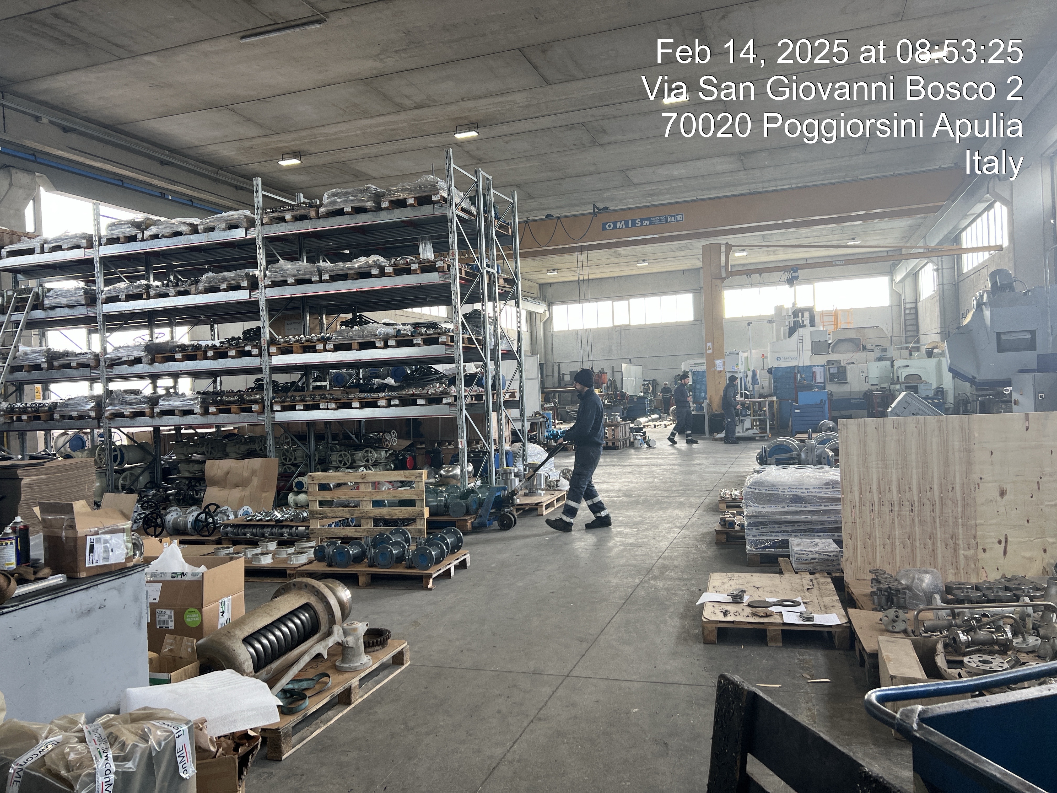 Stored components.