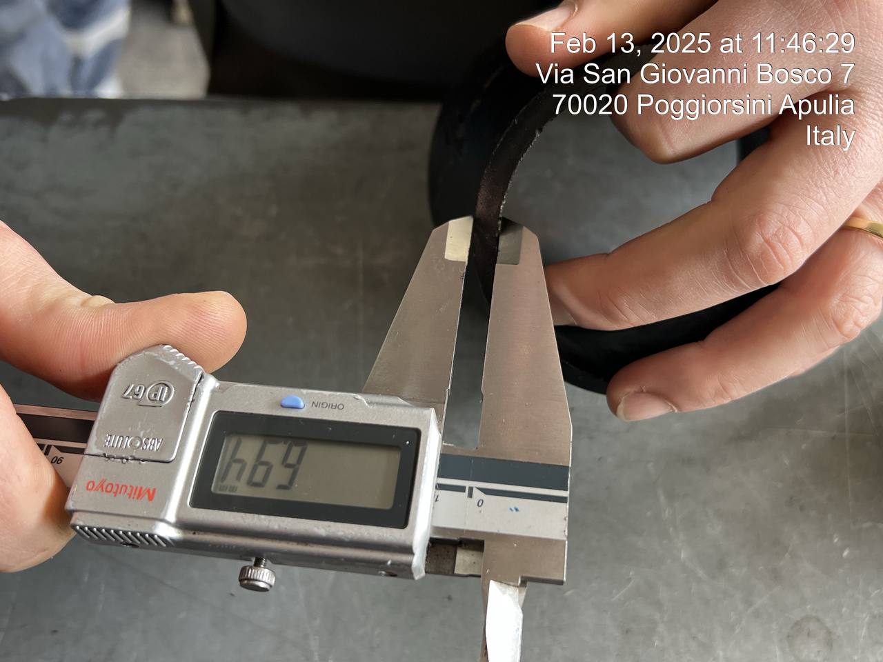 Dimensional measurement.
